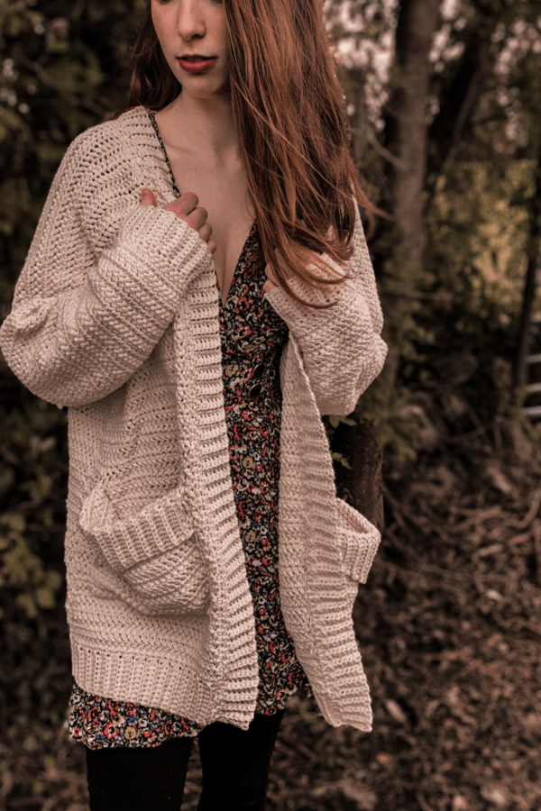 crochet pocket cardigan pattern