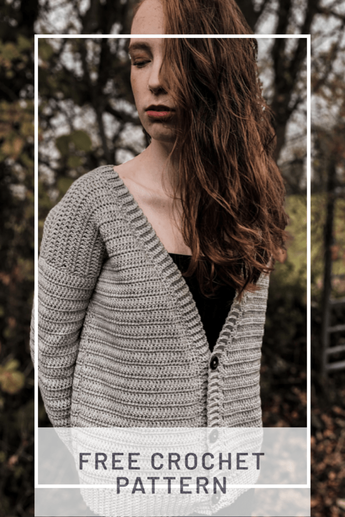 Crochet V Neck Sweater - Crochet with Carrie