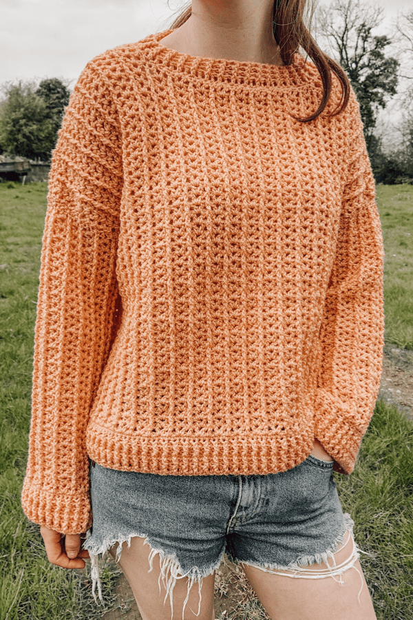 Crochet Juniper Sweater - Crochet with Carrie
