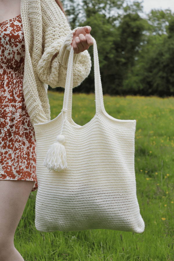Original Design Fashion Women Shoulder Bag Yarn Crochet Handmade Flower  Casual Tote Lady Shopping Handbag